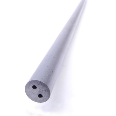 Batang Tungsten Carbide Bulat Panjang Unground 0.333 Dia X 12-716 Dengan Lubang Lurus
